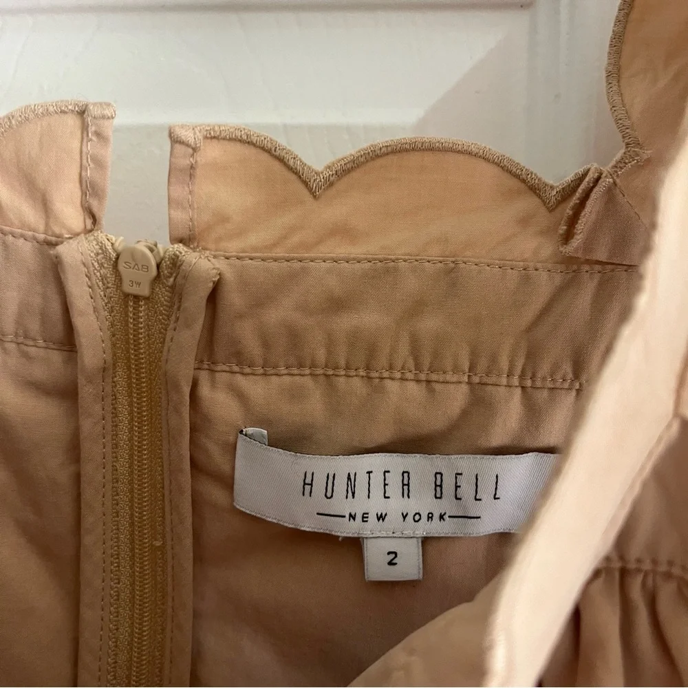Hunter Bell Kate Beige Khaki Ruffle Crop Top - Picture 7 of 13
